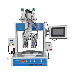Máquina automática de corte e soldagem de fio torcido de cabeça dupla